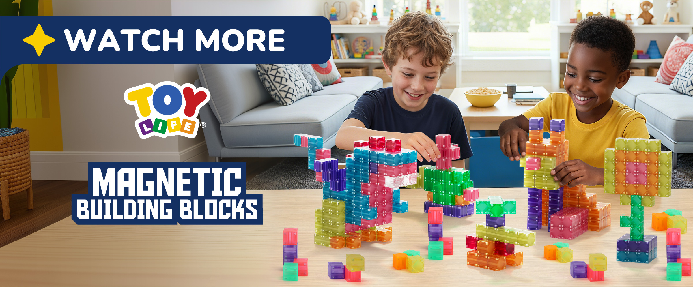 Amazon.com: TOY Life 36PCS Magnetic Blocks for Kids Ages 4-8